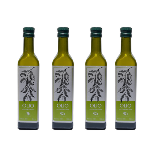 4 bottiglie Olio extravergine di oliva