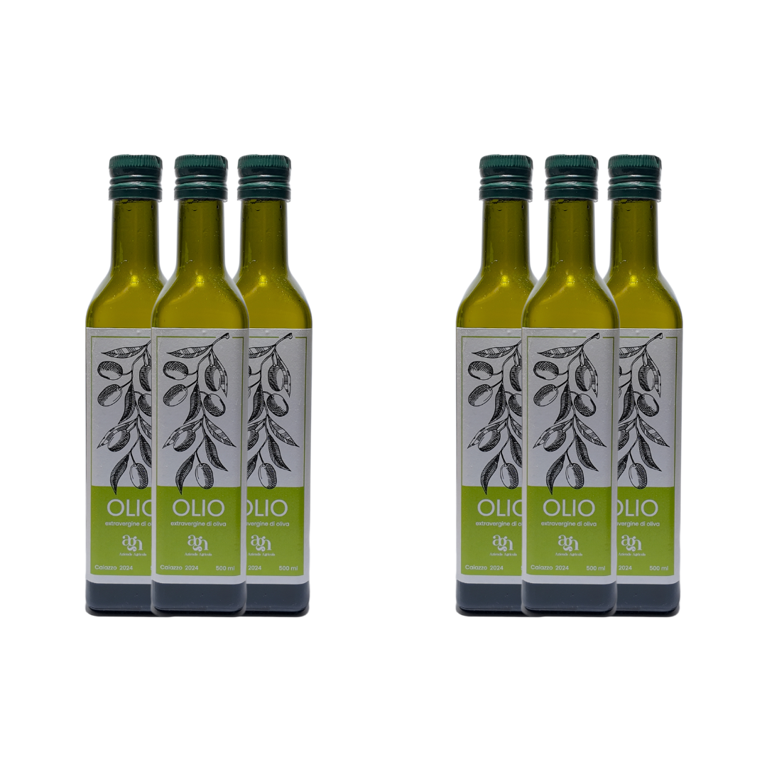 6 bottiglie Olio extravergine di oliva